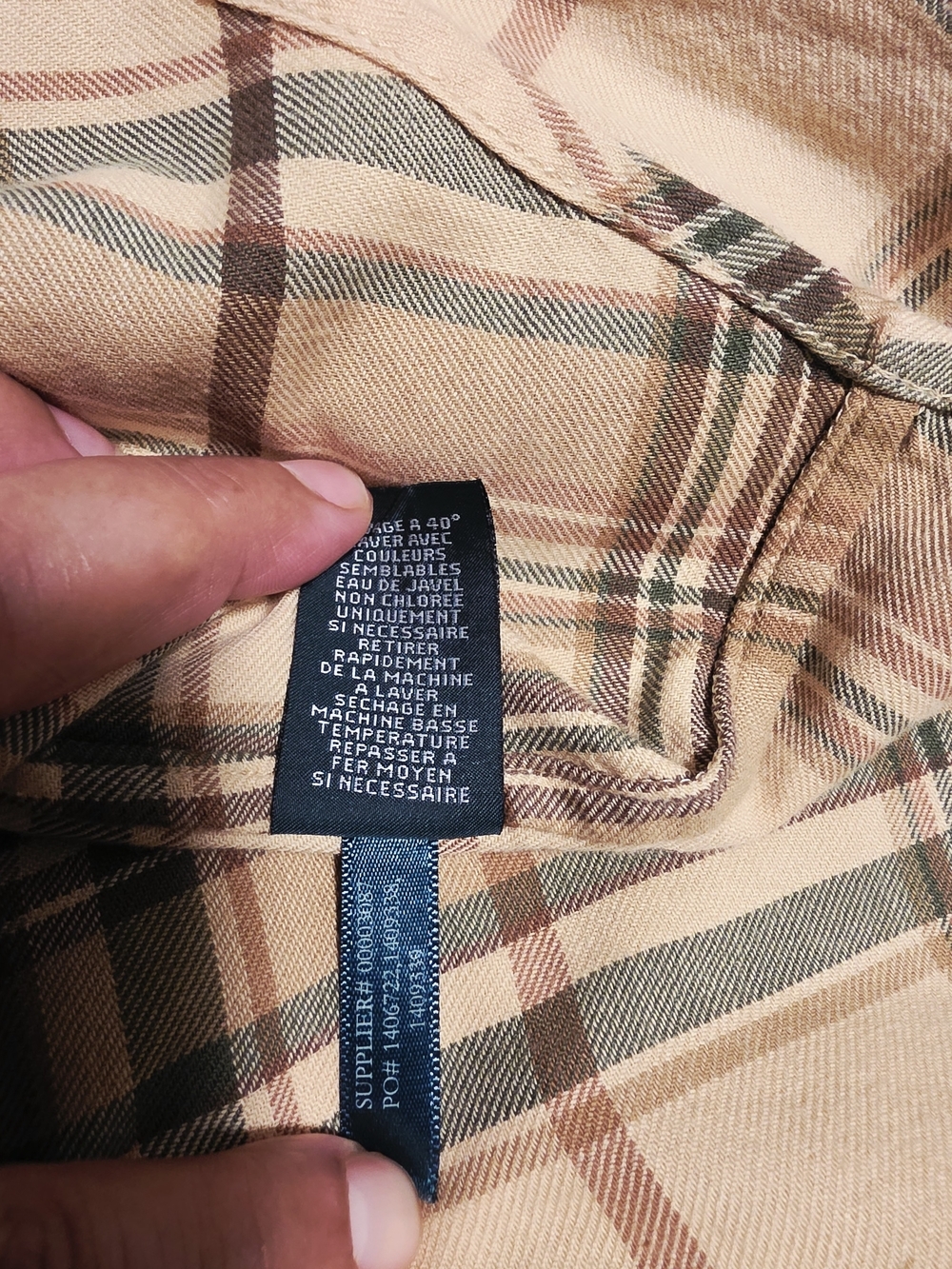 Ralph Lauren Plaid Button-Down in Beige, Olive & Brown - Picture 7 of 7